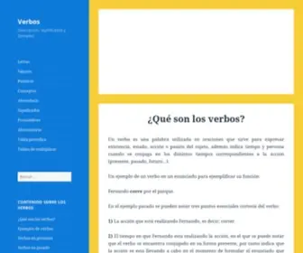 Verbos.info(Que es un verbo) Screenshot