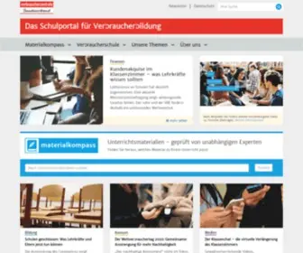 Verbraucherbildung.de(Verbraucherbildung in der Schule: Lernen fürs Leben) Screenshot