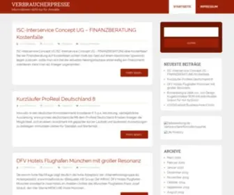 Verbraucherpresse.com(Verbraucherpresse) Screenshot