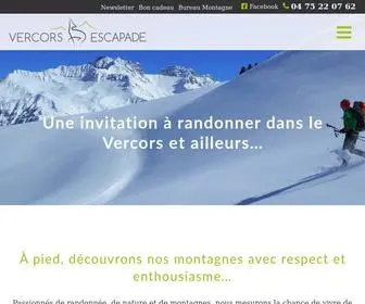 Vercors-Escapade.com(Randonnées dans le Vercors et ailleurs) Screenshot