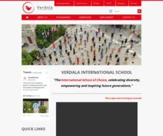 Verdala.org(Verdala International School Malta) Screenshot