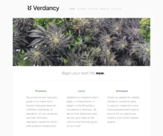 Verdancyok.com(Verdancy Medical Marijuana Grower in Oklahoma) Screenshot