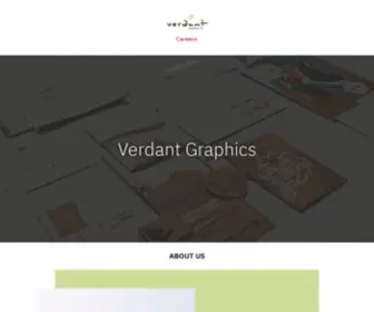 Verdantgraphics.com(Verdant Graphics ABOUT US Work done well) Screenshot