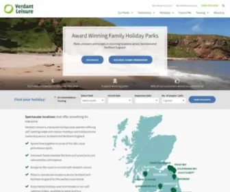 Verdantleisure.co.uk(Award Winning Family Holiday Parks and Homes) Screenshot