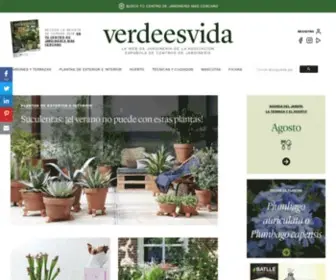Verdeesvida.es(La web de jardinería de la Asociación Española de Centros de Jardinería) Screenshot