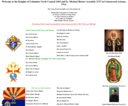Verdekc.org(Knights of Columbus) Screenshot