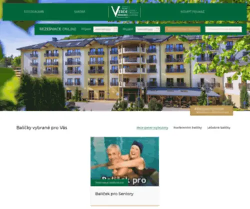 Verdemontana.cz(Hotel Spa Hotel v horach VODNÍ PARK Verde Montana Kudowa) Screenshot