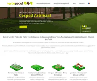 Verdepadel.com(Coste y Precios de construcción Pistas de Pádel) Screenshot