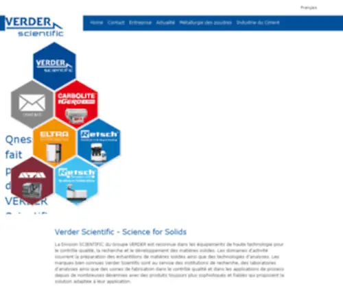 Verder-Scientific.fr(Verder Scientific) Screenshot