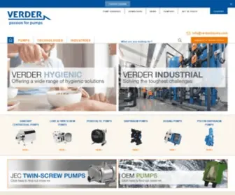 Verderliquids.com(Industrial Pump Solutions) Screenshot