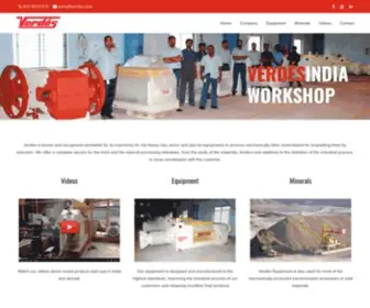 Verdes.in(Verdés Clay & Minerals Equipment India) Screenshot