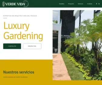 Verdevida.com.mx(Verde Vida Luxury Gardening) Screenshot