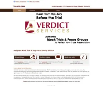 Verdictservices.com(Verdict Services Mock Trial) Screenshot