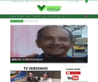 Verdinhonoticias.com.br(Página Inicial) Screenshot