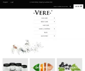 Vere.com.au(Pure Botanical Skin) Screenshot