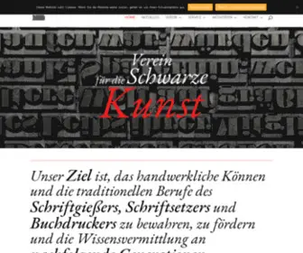 Verein-Fuer-DIE-SChwarze-Kunst.de(Verein fuer die Schwarze Kunst) Screenshot