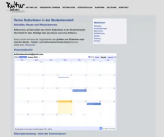 Verein-Kulturleben.de(Verein Kulturleben) Screenshot