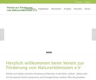 Verein-Naturerlebnisse.de(Startseite) Screenshot