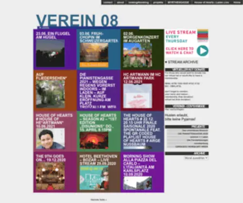 Verein08.at(Verein 08) Screenshot