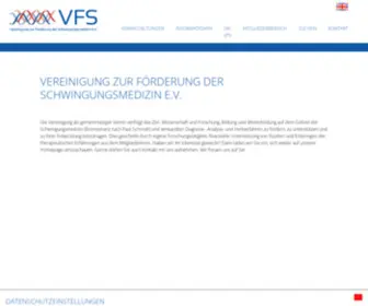 Vereinigung-SChwingungsmedizin.de(Vereinigung zur Förderung der Schwingungsmedizin e) Screenshot