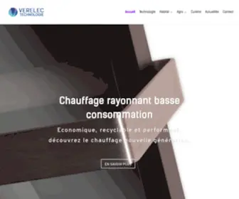 Verelec.net(Fabricant français de radiateur basse consommation) Screenshot