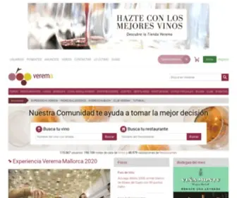 Verema.com(Vino, Restaurantes, Club de Vinos y Enoturismo) Screenshot