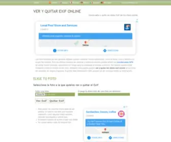 Verexif.com(Ver Exif online) Screenshot