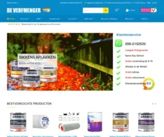 Verfmenger.com(Online Verf kopen voor de laagste prijs bij de Verfmenger) Screenshot