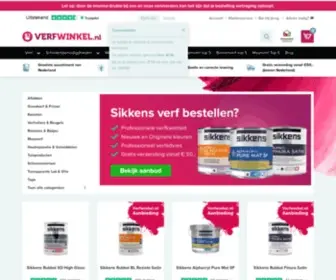 Verfwinkel.nl(Koop online Verf tot 50% Goedkoper) Screenshot