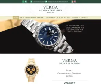 Vergaoreoggi.it(Verga Luxury Watches Milano) Screenshot