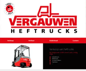 Vergauwenheftrucks.be(Verhuur verkoop en onderhoud van heftrucks en vorkliften) Screenshot