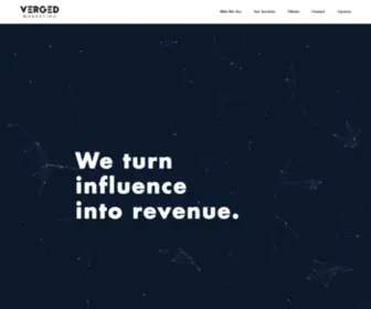 Verged.io(The #1 Influence Monetization Solution) Screenshot