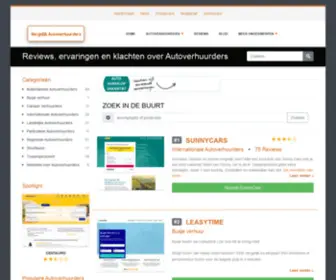 Vergelijkautoverhuurders.nl(Reviews, ervaringen en klachten over Autoverhuurders) Screenshot