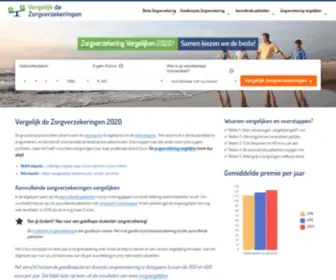 VergelijkdezorgVerzekeringen.nl(Vergelijk de zorgverzekeringen 2020) Screenshot