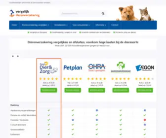 Vergelijkdierenverzekering.nl(Dierenverzekering Vergelijken en Afsluiten) Screenshot