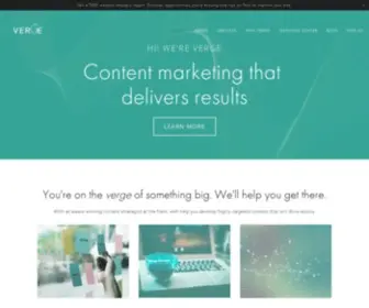 Vergemarketing.agency(Verge is a full) Screenshot