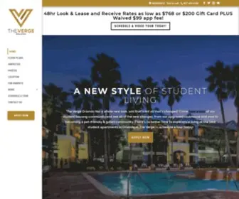 Vergeorlando.com(The Best Student Apartments Near UCF) Screenshot