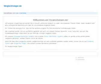 Vergleichsieger.de(Das Online Vergleichsportal) Screenshot