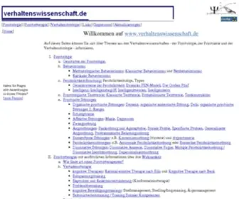 Verhaltenswissenschaft.de(Psychologie) Screenshot