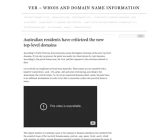 Ver.hr(Whois and Domain name information) Screenshot