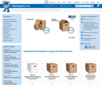 Verhuisboxen.nl(Goedkope Verhuisdozen koop je bij Verhuisboxen) Screenshot