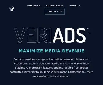 Veriads.com(Maximize Media Revenue) Screenshot