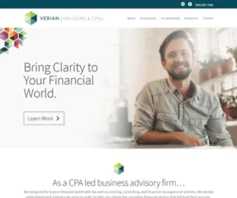 VeriancPas.com(Verian CPAs & Advisors) Screenshot