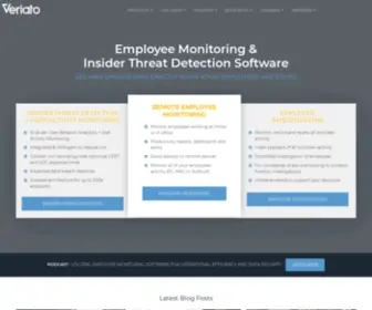 Veriato.com(Insider Threat Detection) Screenshot