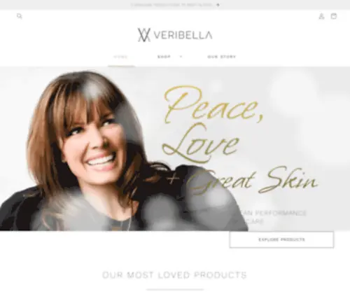 Veribella.com(Products that empower beautiful and healthy living) Screenshot