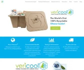 Vericoolpackaging.com(Compostable Insulation Coolers and Recyclable Coolers) Screenshot
