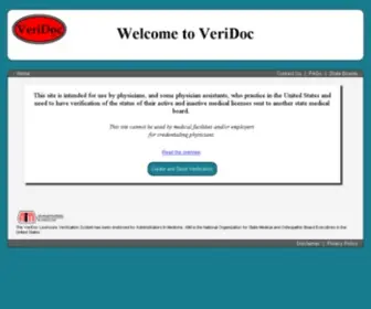 Veridoc.org(VeriDoc: Home) Screenshot