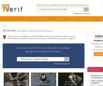 Verif.com(Toutes les informations sur les entreprises dans le monde) Screenshot