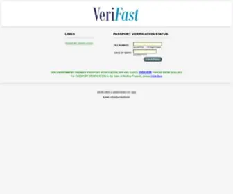 Verifast.in(Passport Verification Cell) Screenshot