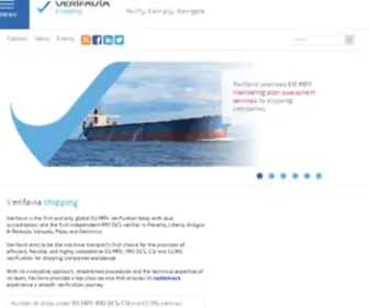 Verifavia-Shipping.com(Shipping MRV Regulation and Carbon Emissions Environmental Verification for Maritime Transport) Screenshot